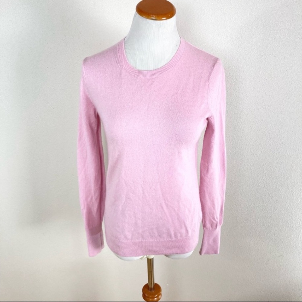 Everlane Cashmere Pink Pullover‎ Sweater Long Sleeve Women’s Sz Small - Picture 3 of 7